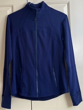 🍒LULULEMON sz 12 Classic DEFINE Jacket “DEEP INDIGO” NAVY BLUE *LUON